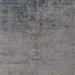 Square Abstract Gunmetal Gray Modern Rug, abs5249