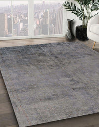 Abstract Gunmetal Gray Modern Rug, abs5249