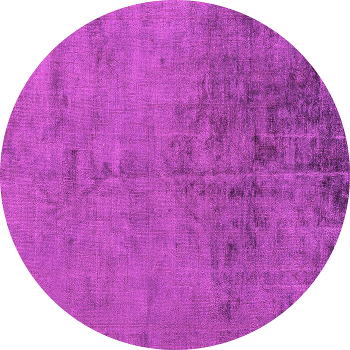 Round Abstract Pink Modern Rug, abs5249pnk