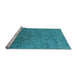 Sideview of Machine Washable Abstract Light Blue Modern Rug, wshabs5249lblu