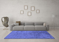 Machine Washable Abstract Blue Modern Rug, wshabs5249blu