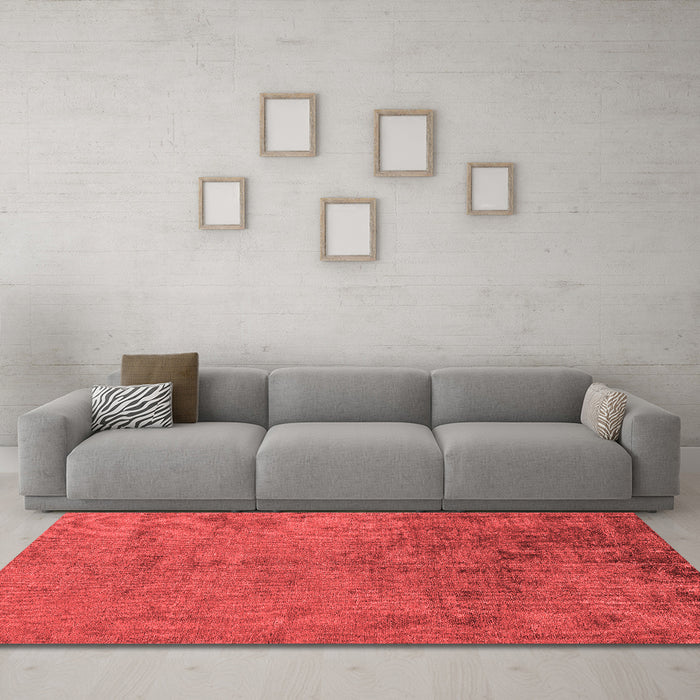 Modern Red Washable Rugs