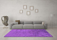 Machine Washable Abstract Purple Modern Rug, wshabs5249pur