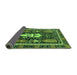 Sideview of Abstract Green Modern Rug, abs524grn