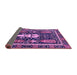 Sideview of Abstract Purple Modern Rug, abs524pur