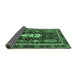 Sideview of Abstract Emerald Green Modern Rug, abs524emgrn