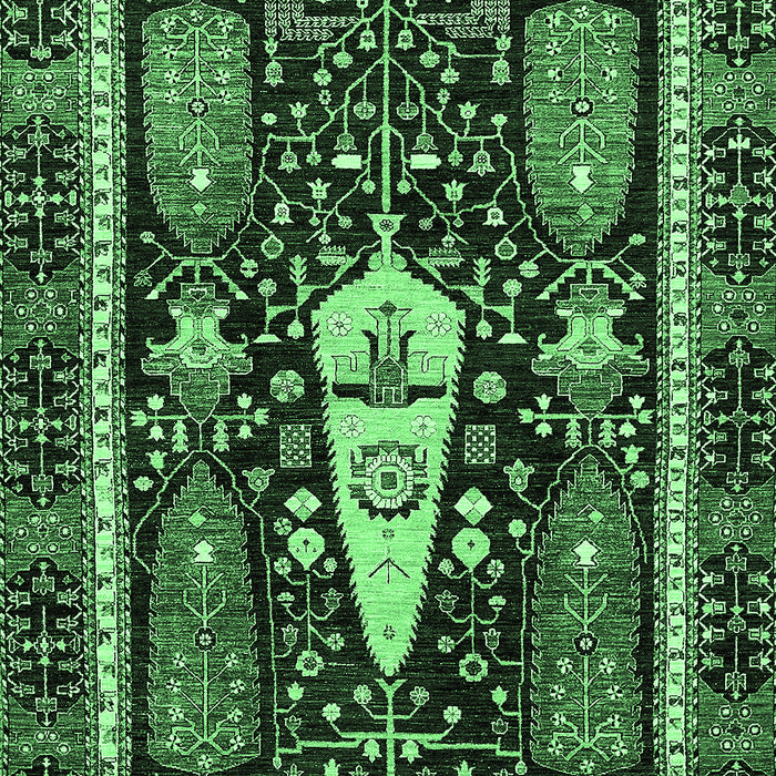 Abstract Emerald Green Modern Rug, abs524emgrn
