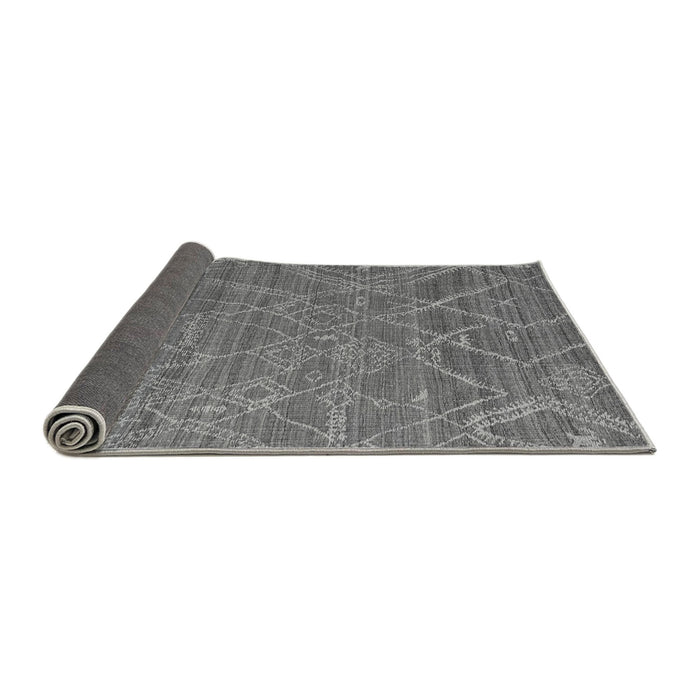 Sideview of Abstract Gray Modern Rug, abs5250gry