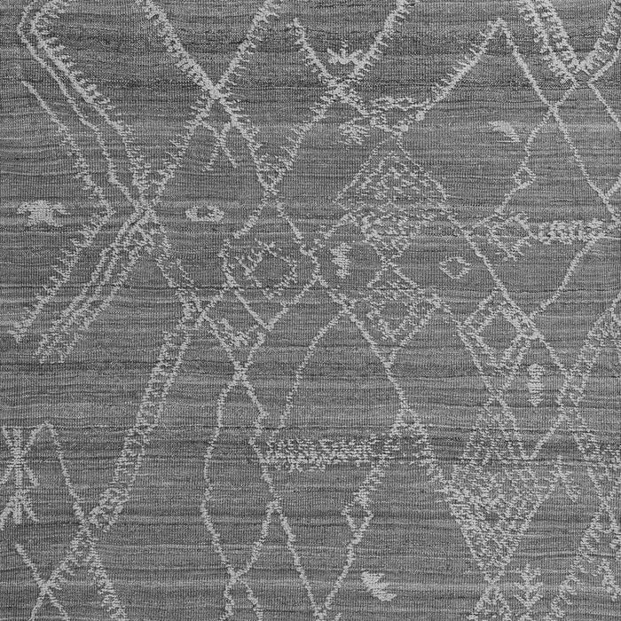 Machine Washable Abstract Gray Modern Rug, wshabs5250gry