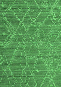 Abstract Emerald Green Modern Rug, abs5250emgrn