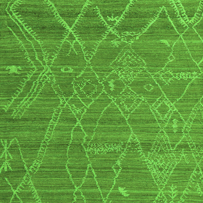Machine Washable Abstract Green Modern Area Rugs, wshabs5250grn