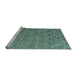 Sideview of Machine Washable Abstract Light Blue Modern Rug, wshabs5250lblu