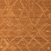 Square Abstract Orange Modern Rug, abs5250org