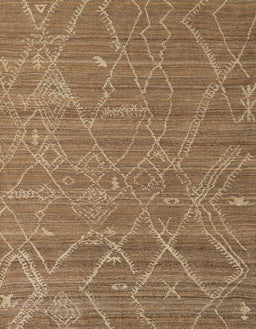 Abstract Saddle Brown Modern Rug, abs5250