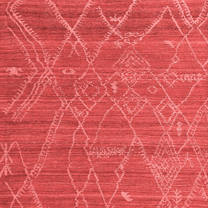 Machine Washable Abstract Red Modern Rug, wshabs5250red