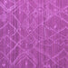 Square Machine Washable Abstract Purple Modern Area Rugs, wshabs5250pur