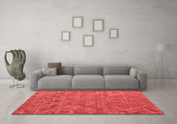 Machine Washable Abstract Red Modern Rug, wshabs5250red