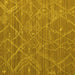 Square Abstract Yellow Modern Rug, abs5250yw