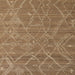 Square Abstract Saddle Brown Modern Rug, abs5250