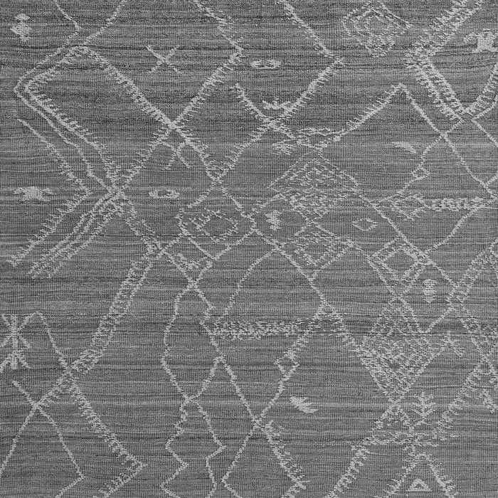 Square Abstract Gray Modern Rug, abs5250gry