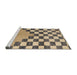 Sideview of Machine Washable Abstract Sandy Brown Rug, wshabs5251