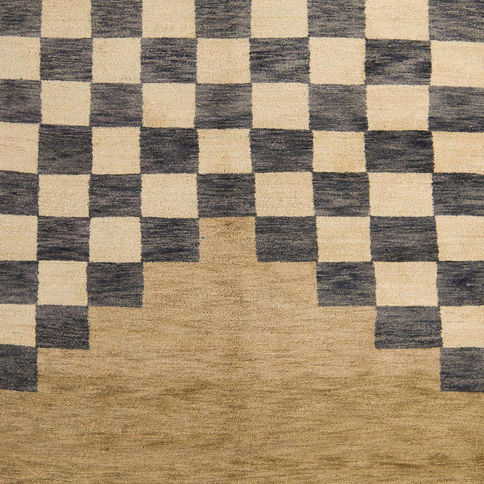 Abstract Sandy Brown Modern Rug, abs5251