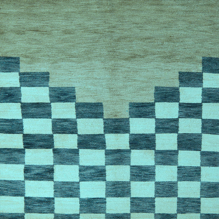 Square Abstract Light Blue Modern Rug, abs5251lblu