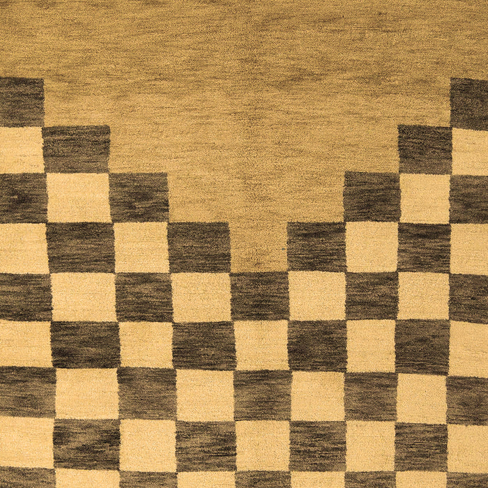 Machine Washable Abstract Brown Modern Rug, wshabs5251brn