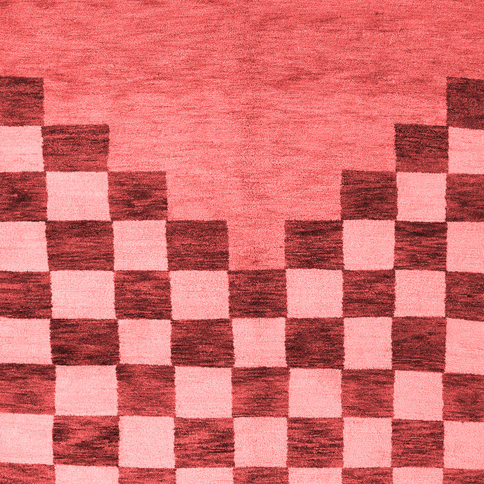 Machine Washable Abstract Red Modern Rug, wshabs5251red