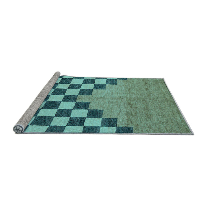 Sideview of Machine Washable Abstract Light Blue Modern Rug, wshabs5251lblu