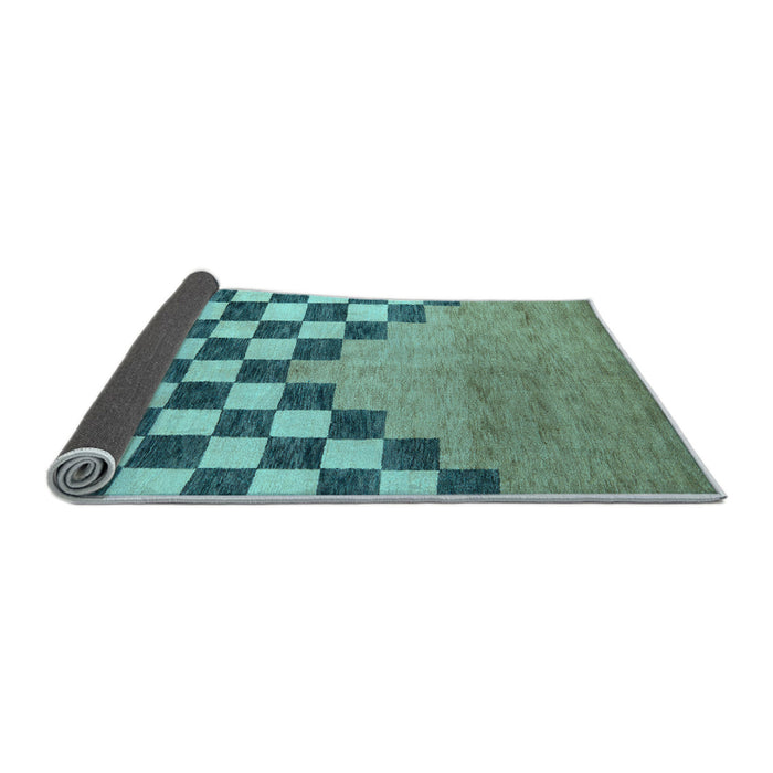 Sideview of Abstract Light Blue Modern Rug, abs5251lblu