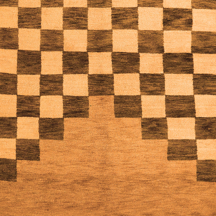 Machine Washable Abstract Orange Modern Area Rugs, wshabs5251org