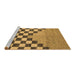 Sideview of Machine Washable Abstract Brown Modern Rug, wshabs5251brn