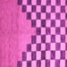 Square Abstract Pink Modern Rug, abs5251pnk