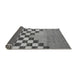 Sideview of Abstract Gray Modern Rug, abs5251gry