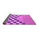 Sideview of Abstract Purple Modern Rug, abs5251pur