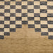 Square Abstract Sandy Brown Modern Rug, abs5251