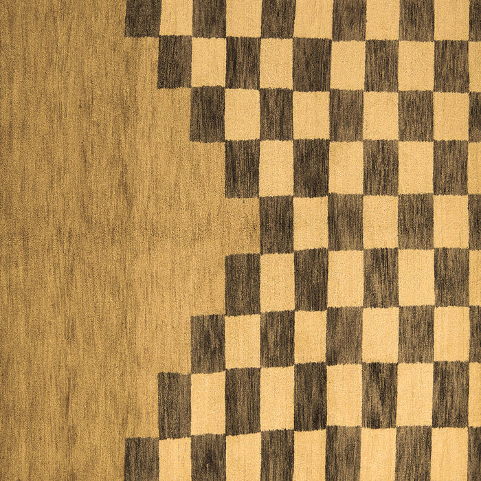 Square Abstract Brown Modern Rug, abs5251brn