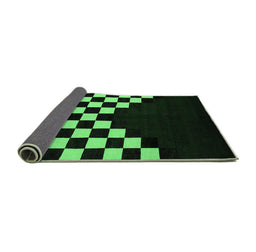 Sideview of Abstract Emerald Green Modern Rug, abs5252emgrn