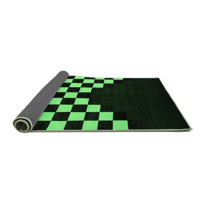 Sideview of Abstract Emerald Green Modern Rug, abs5252emgrn