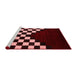 Modern Red Washable Rugs