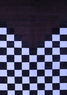 Abstract Blue Modern Rug, abs5252blu