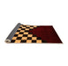 Sideview of Abstract Orange Modern Rug, abs5252org