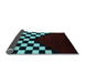 Sideview of Abstract Light Blue Modern Rug, abs5252lblu