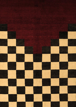 Abstract Brown Modern Rug, abs5252brn