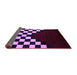 Sideview of Abstract Purple Modern Rug, abs5252pur