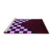 Sideview of Machine Washable Abstract Purple Modern Area Rugs, wshabs5252pur