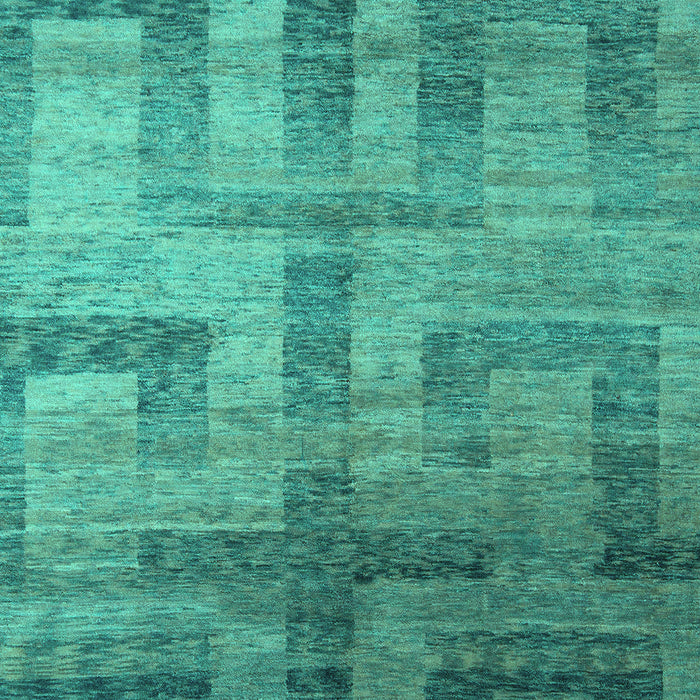 Machine Washable Abstract Turquoise Modern Area Rugs, wshabs5253turq