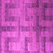 Square Abstract Pink Modern Rug, abs5253pnk