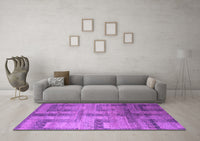 Machine Washable Abstract Purple Modern Rug, wshabs5253pur